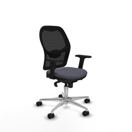 PIQUERAS Y CRESPO Silla de oficina Jorquera Gris oscuro y Negro