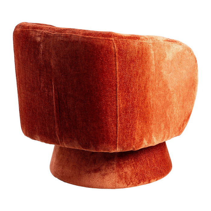 Sillón Giratorio Terracota Tejido 78 X 79 X 77 cm