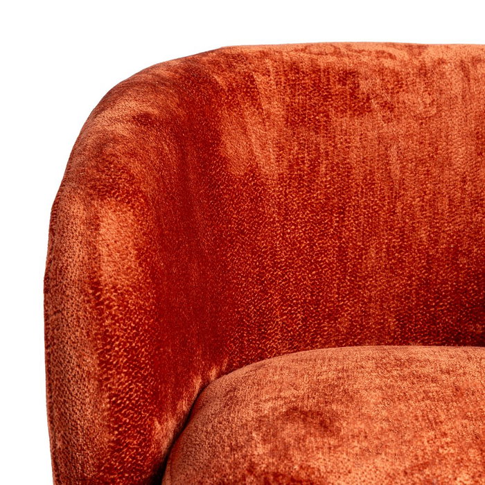 Sillón Giratorio Terracota Tejido 78 X 79 X 77 cm