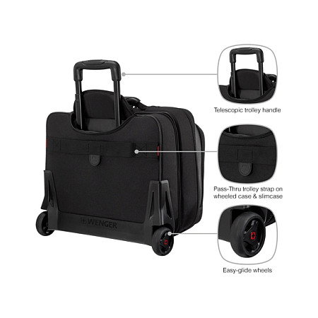 Wenger Potomac Maletín con Ruedas y Funda para Portátil