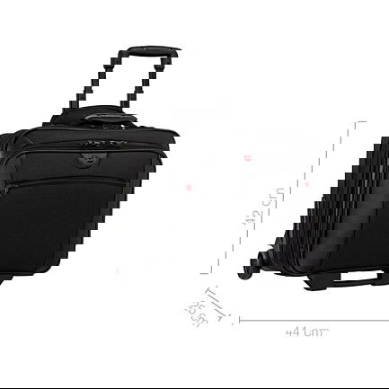 Wenger Potomac Trolley Negro 43,2cm (17") Maletín con ruedas extraíble para portátil 40,6cm (16")