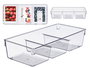 Kinvara Organizador Nevera Triple Transparente 34 x 7.8 x 15.3 cm Plástico PET (Set de 18)