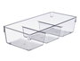 Kinvara Organizador Nevera Triple Transparente 34 x 7.8 x 15.3 cm Plástico PET (Set de 18)