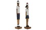 DKD Home Decor Figura de Mango Multicolor Surtido de 2 Unidades