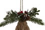 DKD Home Decor Decoracion Colgante Navidad Alpina Natural Porexpan Fibra 5.5 x 21 x 19 cm (6 Unidades)
