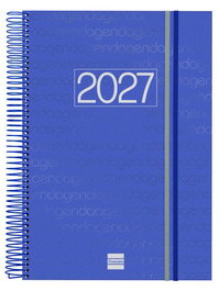 Finocam Agenda Anual 2027 Catalán Espiral Basic Year Azul