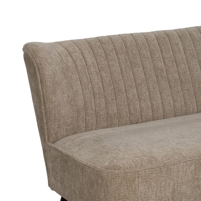 Ixia Sofá Beige de Tejido y Madera 134 x 70 x 74 cm Ixia Sofá Beige de Tejido y Madera 134 x 70 x 74 cm