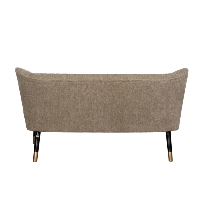 Ixia Sofá Beige de Tejido y Madera 134 x 70 x 74 cm Ixia Sofá Beige de Tejido y Madera 134 x 70 x 74 cm