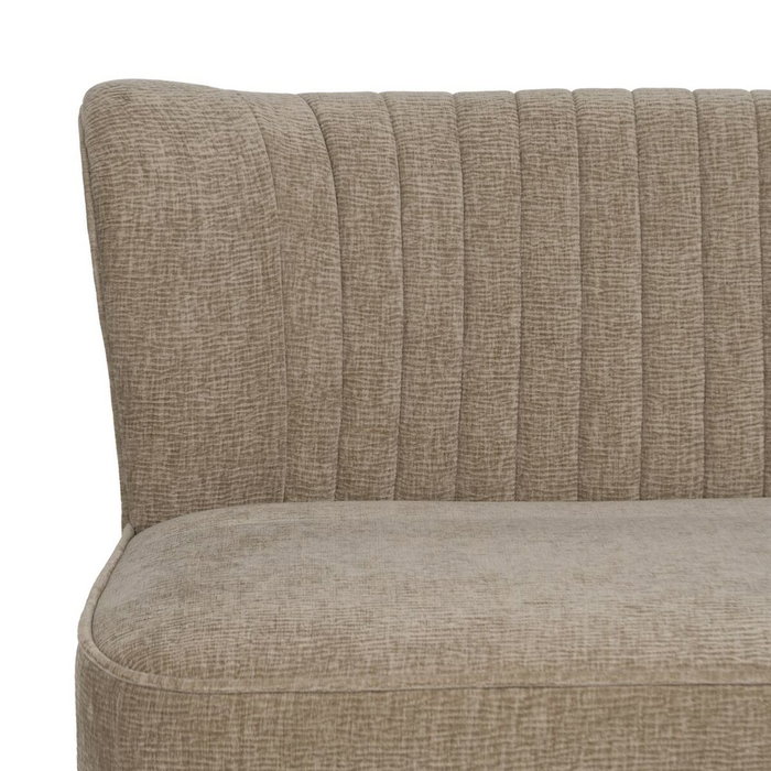 Ixia Sofá Beige de Tejido y Madera 134 x 70 x 74 cm Ixia Sofá Beige de Tejido y Madera 134 x 70 x 74 cm
