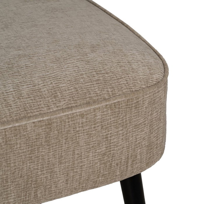 Ixia Sofá Beige de Tejido y Madera 134 x 70 x 74 cm Ixia Sofá Beige de Tejido y Madera 134 x 70 x 74 cm