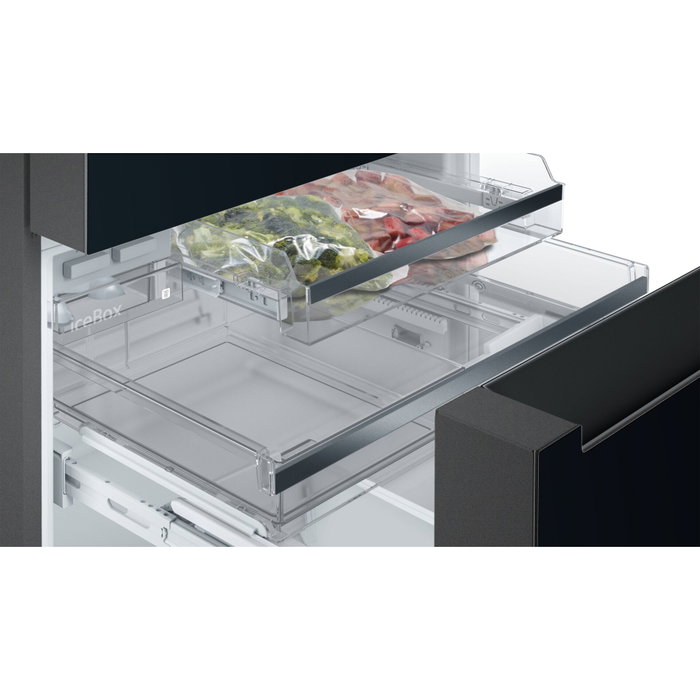 Siemens KF96RSBEA Frigorífico Combinado de Puertas Francesas, 572 L, Negro Siemens KF96RSBEA Frigorífico Combinado de Puertas Francesas, 572 L, Negro