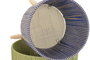 DKD Home Decor Set de 3 Maceteros de Fibra Trenzada y Madera