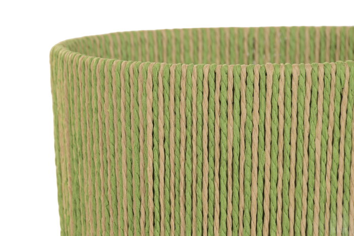 DKD Home Decor Set de 3 Maceteros de Fibra Trenzada y Madera DKD Home Decor Set de 3 Maceteros de Fibra Trenzada y Madera