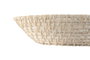 DKD Home Decor Set de 2 Centros de Mesa de Bambú y Ratán Blanco y Natural 35x35x8 cm
