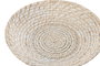 DKD Home Decor Set de 2 Centros de Mesa de Bambú y Ratán Blanco y Natural 35x35x8 cm