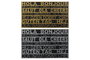 DKD Home Decor Felpudo Dorado Plateado Goma 45 x 75 x 0.5 cm (2 Unidades)