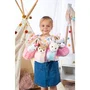 Gipsy Toys Bolso de peluche con forma de gato - Beige / Blanco