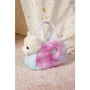 Gipsy Toys Bolso de peluche con forma de gato - Beige / Blanco