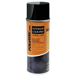 Foliatec FO2003 Spray Color para Interior Negra Brillante 400 ml para Plásticos, Interior y Cuero del Vehículo
