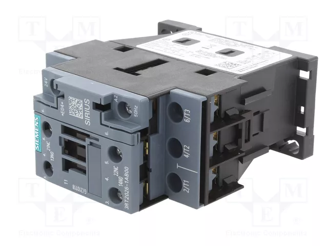 SIEMENS 3RT2026-1AB00 Contactor 3-polar 24VAC