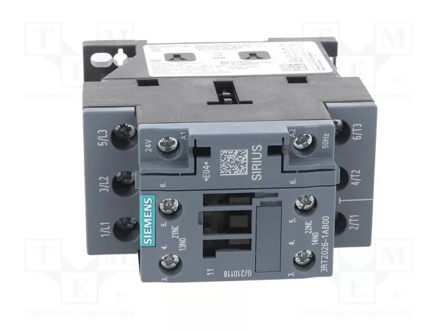 SIEMENS 3RT2026-1AB00 Contactor 3-polar 24VAC