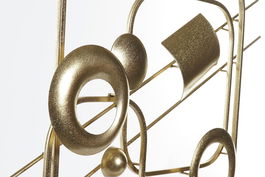 DKD Home Decor Decoración Dorado Metal 54 x 8.3 x 56.5 cm (2 Unidades) Moderno