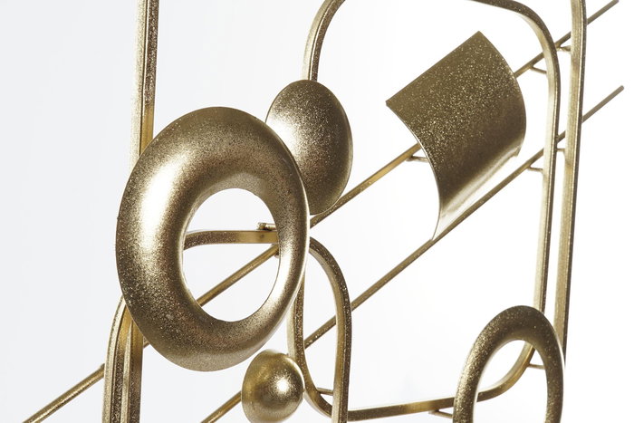 DKD Home Decor Decoración de Metal Moderna Dorado