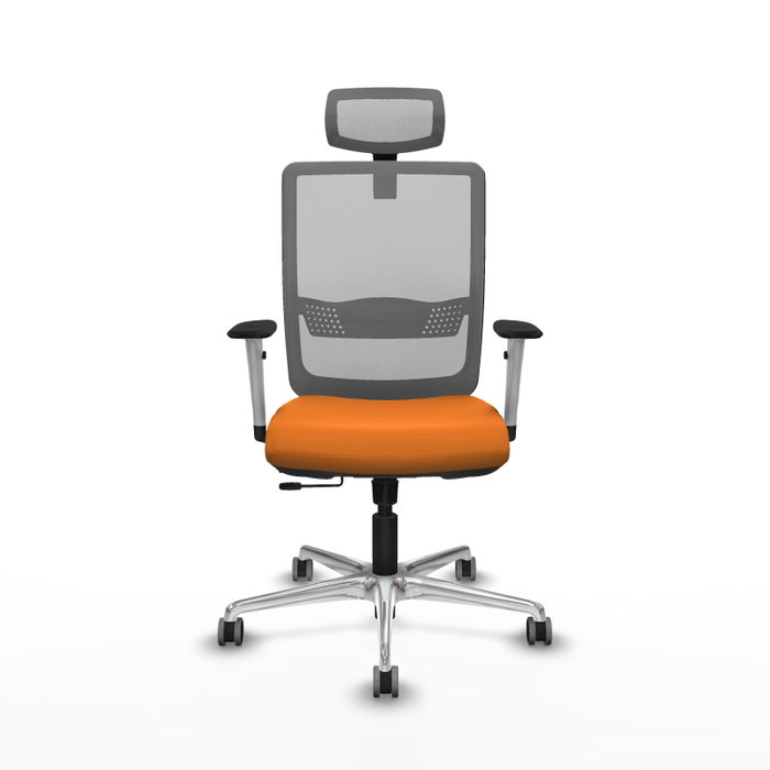 PIQUERAS Y CRESPO Silla de oficina Haches Naranja y Gris PIQUERAS Y CRESPO Silla de oficina Haches Naranja y Gris