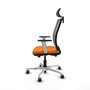 PIQUERAS Y CRESPO Silla de oficina Haches Naranja y Gris