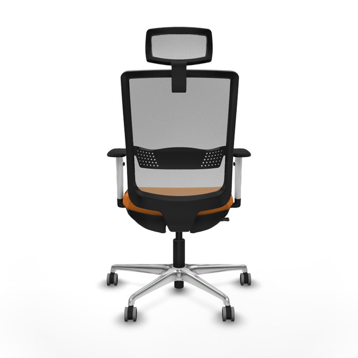 PIQUERAS Y CRESPO Silla de oficina Haches Naranja y Gris PIQUERAS Y CRESPO Silla de oficina Haches Naranja y Gris