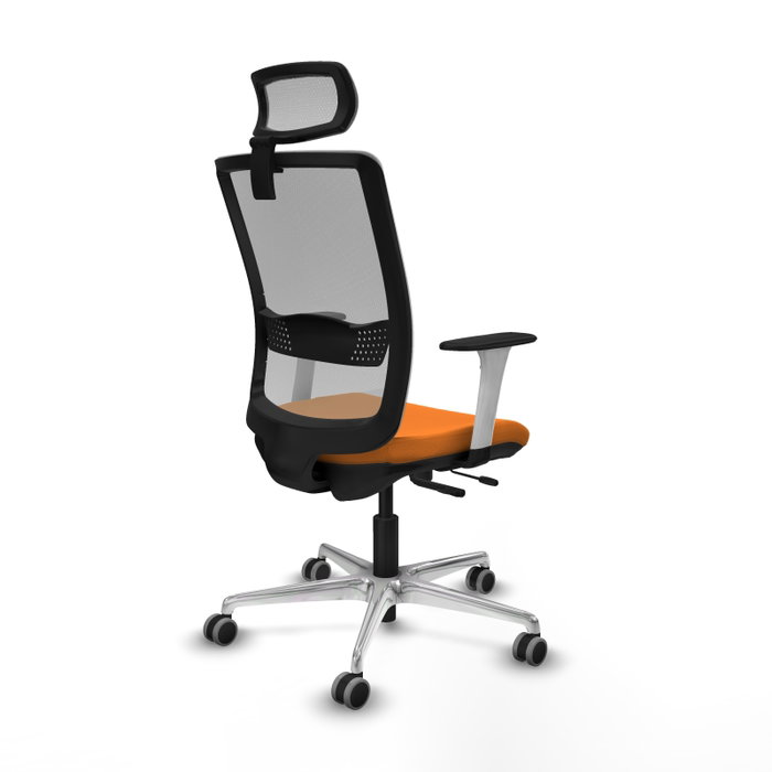 PIQUERAS Y CRESPO Silla de oficina Haches Naranja y Gris PIQUERAS Y CRESPO Silla de oficina Haches Naranja y Gris