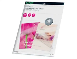 Leitz Bolsa de Plastificar DIN A3 125 micras Caja de 25 Unidades