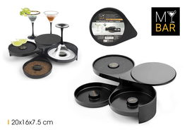 My Bar Ribeteador De Vasos Azucar Y Sal 16 cm Ancho x 7.5 cm Alto x 20 cm Largo (12 Unidades)