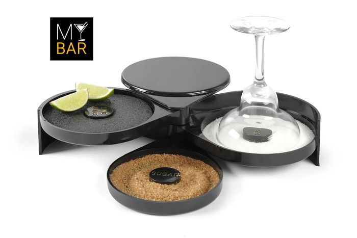 My Bar Ribeteador De Vasos Azucar Y Sal 16 cm Ancho x 7.5 cm Alto x 20 cm Largo (12 Unidades)