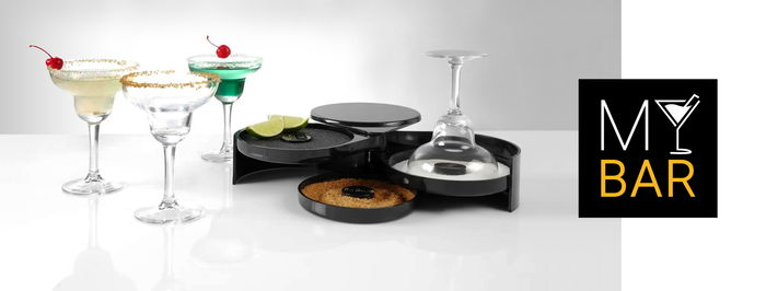 My Bar Ribeteador De Vasos Azucar Y Sal 16 cm Ancho x 7.5 cm Alto x 20 cm Largo (12 Unidades)