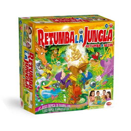 Bizak Retumba la Jungla Juego de Mesa Familiar de Aventura y Acción con Tesoro y Trampas Ocultas