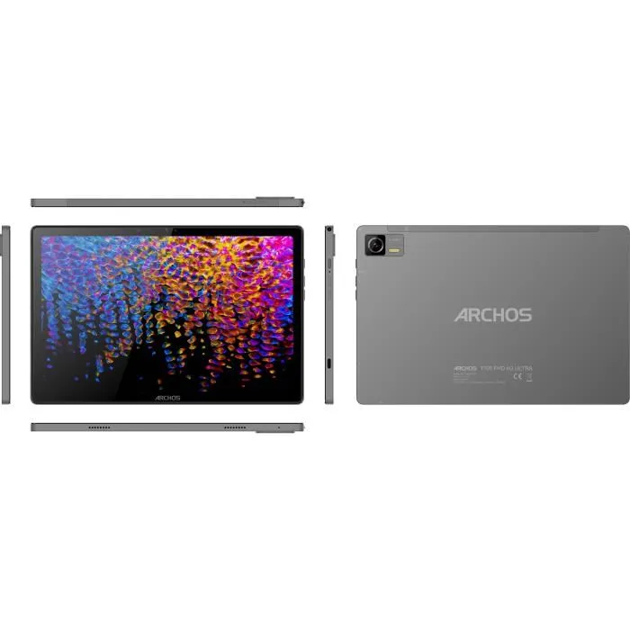 Archos T105 FHD 4G Ultra Tablet 10.5" FHD Android 14 4GB RAM 128GB Almacenamiento Gris