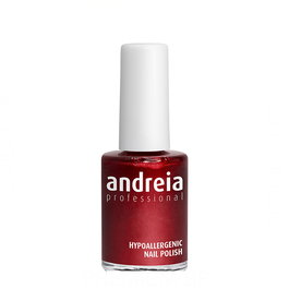 Andreia Professional Hypoallergenic Esmalte de Uñas Metalizado y Purpurinado Rojo, 14 ml, Color 148