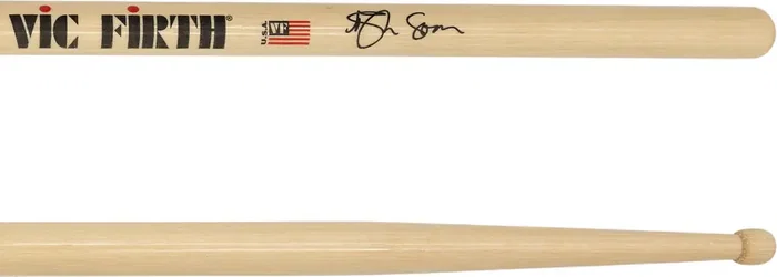 Vic Firth Baquetas VF Signature Series Ash Soan Hickory Medium Grip DoubleGlaze Laca