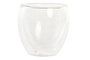 DKD Home Decor Taza Basic glass Transparente Cristal Borosilicato Doble Pared Set de 2 Piezas 100ml 6.7 x 6.4 x 6.7 cm