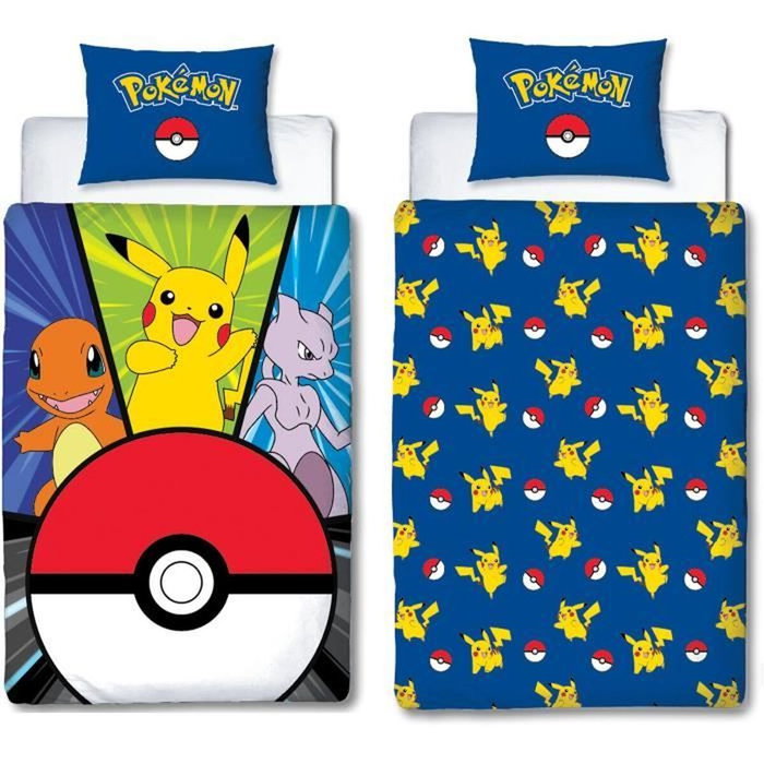 Pokemon Juego de Cama Pikachu y Poké-ball Microfibra 140 x 200 cm Pokemon Juego de Cama Pikachu y Poké-ball Microfibra 140 x 200 cm