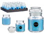 Acorde Vela Tapa Vidrio Ropa Limpia 28H Azul 7 x 10 x 7 cm Cera (Set de 12)