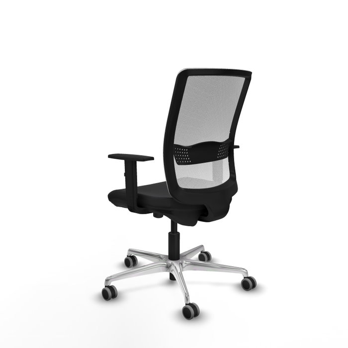 PIQUERAS Y CRESPO Silla de oficina Haches con mecanismo Sincro/Traslack, Negro y Blanco PIQUERAS Y CRESPO Silla de oficina Haches con mecanismo Sincro/Traslack, Negro y Blanco