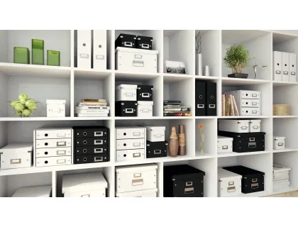 Leitz Caja almacenamiento Click & Store WOW cartón reciclado negro 281x200x369 mm