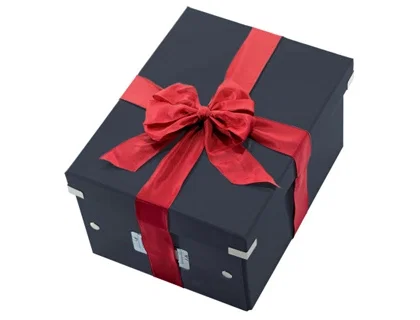 Leitz Caja almacenamiento Click & Store WOW cartón reciclado negro 281x200x369 mm