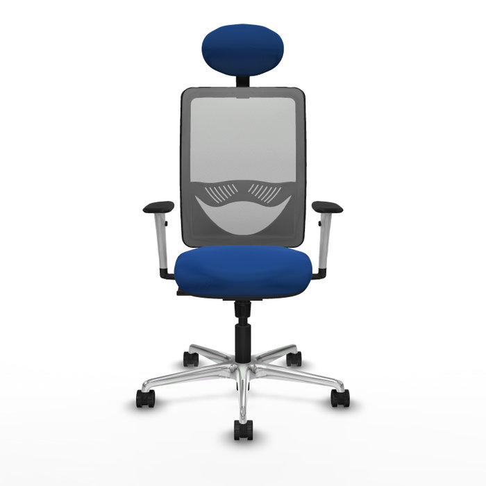 PIQUERAS Y CRESPO Silla de oficina Zulema con mecanismo Sincro, Azul y Gris PIQUERAS Y CRESPO Silla de oficina Zulema con mecanismo Sincro, Azul y Gris