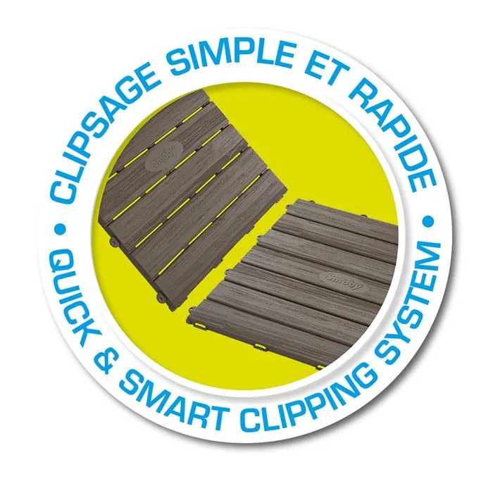 Smoby AAAAN68032 Set 6 Baldosas Suelo Casa 45x45cm Imitación Madera Texturada Plástico Reciclado Smoby AAAAN68032 Set 6 Baldosas Suelo Casa 45x45cm Imitación Madera Texturada Plástico Reciclado