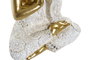 DKD Home Decor Figura de Buda en Resina Dorada