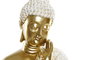 DKD Home Decor Figura de Buda en Resina Dorada