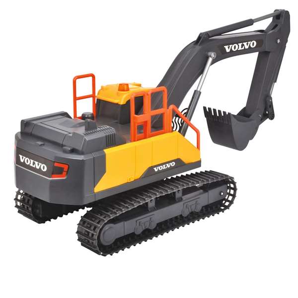 Smoby Excavadora Volvo Radio Control 60 Cm Con Luz y Sonido - Vehículo de Juguete para Niños de 3 Años